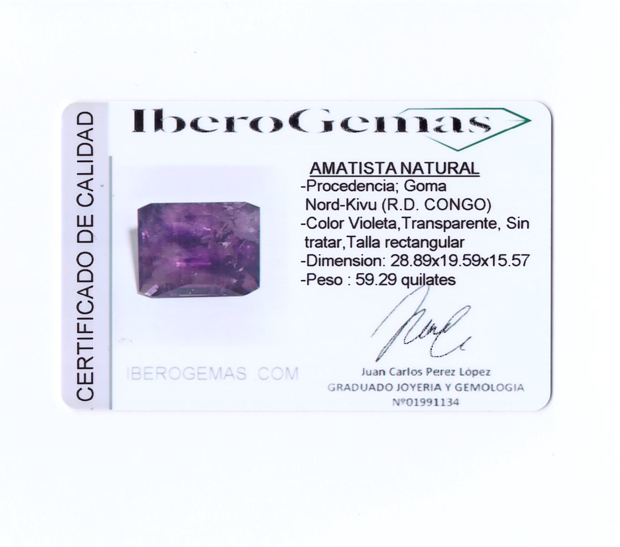 AMATISTA 59,29ct