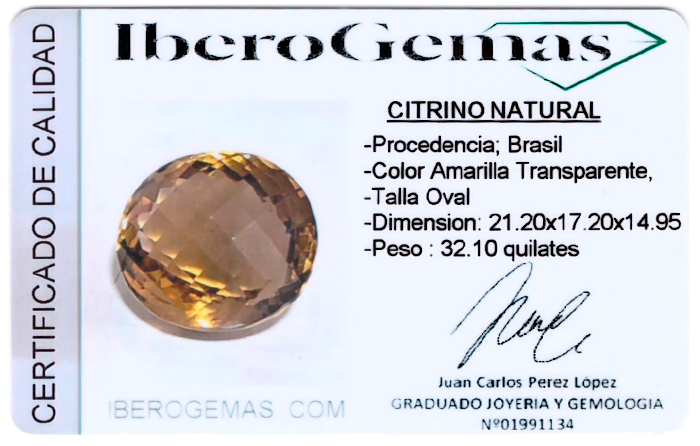 CITRINO 32,1ct