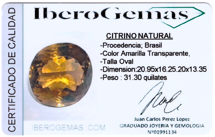 CITRINO 31,3ct