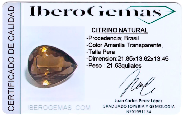 CITRINO 21,63ct