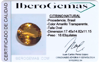 CITRINO 18,63ct