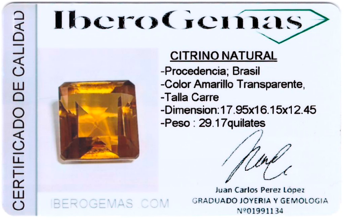 CITRINO 29,17ct