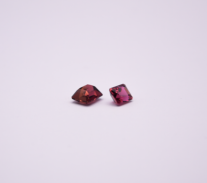 LOTE 2 UD. TURMALINA RUBELITA 2,31ct y 1,39ct