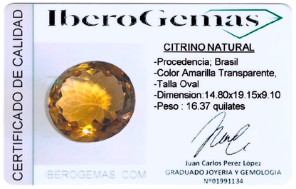 CITRINO 16,37ct